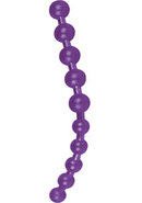 Thai Jelly Jumbo Anal Beads - Purple
